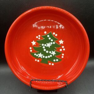Waechtersbach Christmas Tree 8" Individual Pasta Bowl Red Germany Discontinued
